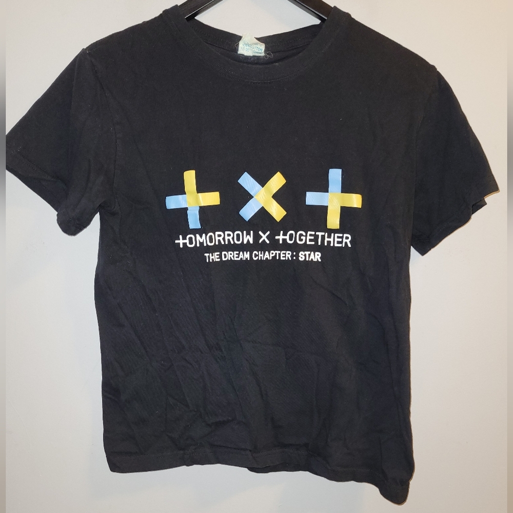 ➕️ TXT Tomorrow X Together The Dream Chapter Black Tee T Shirt Top Medium Unisex